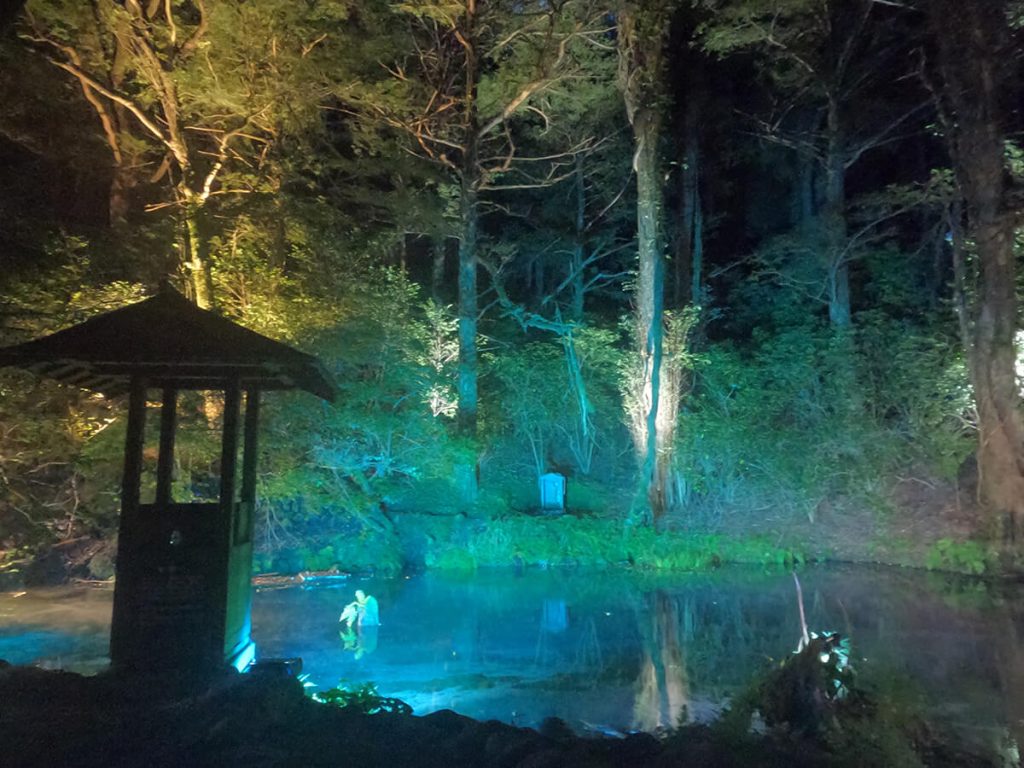 池山水源 ライトアップ
