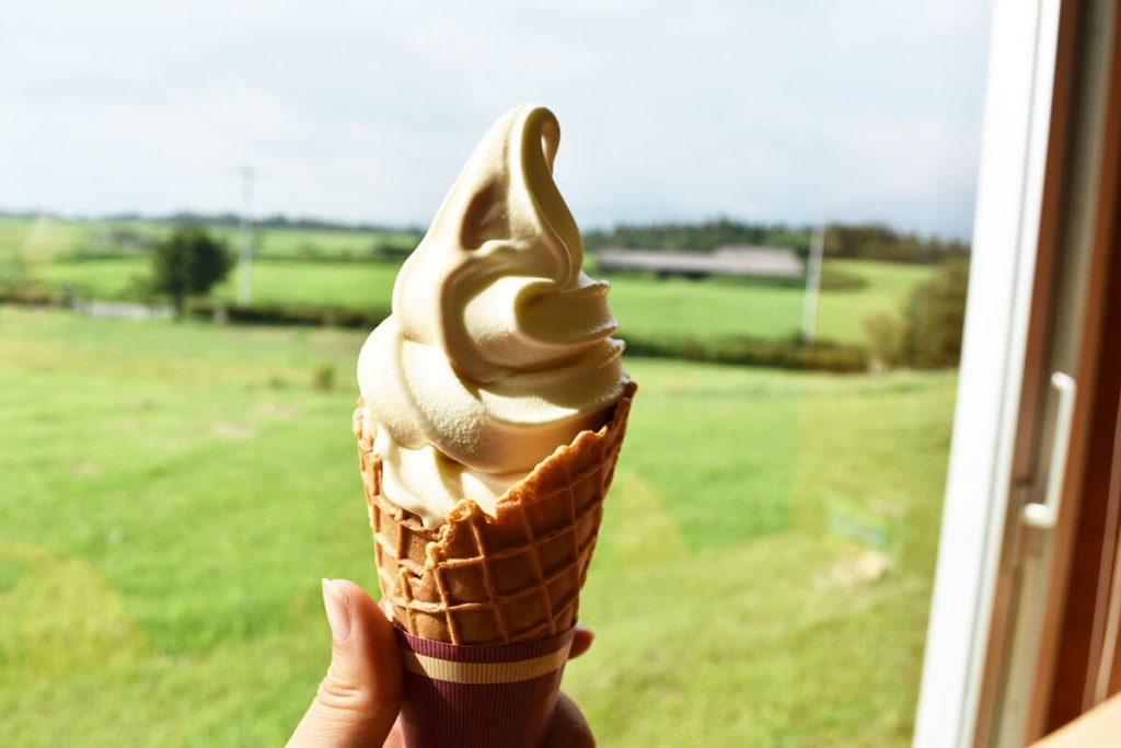 うぶやま牧場 ブラウンスイス乳ソフトクリーム