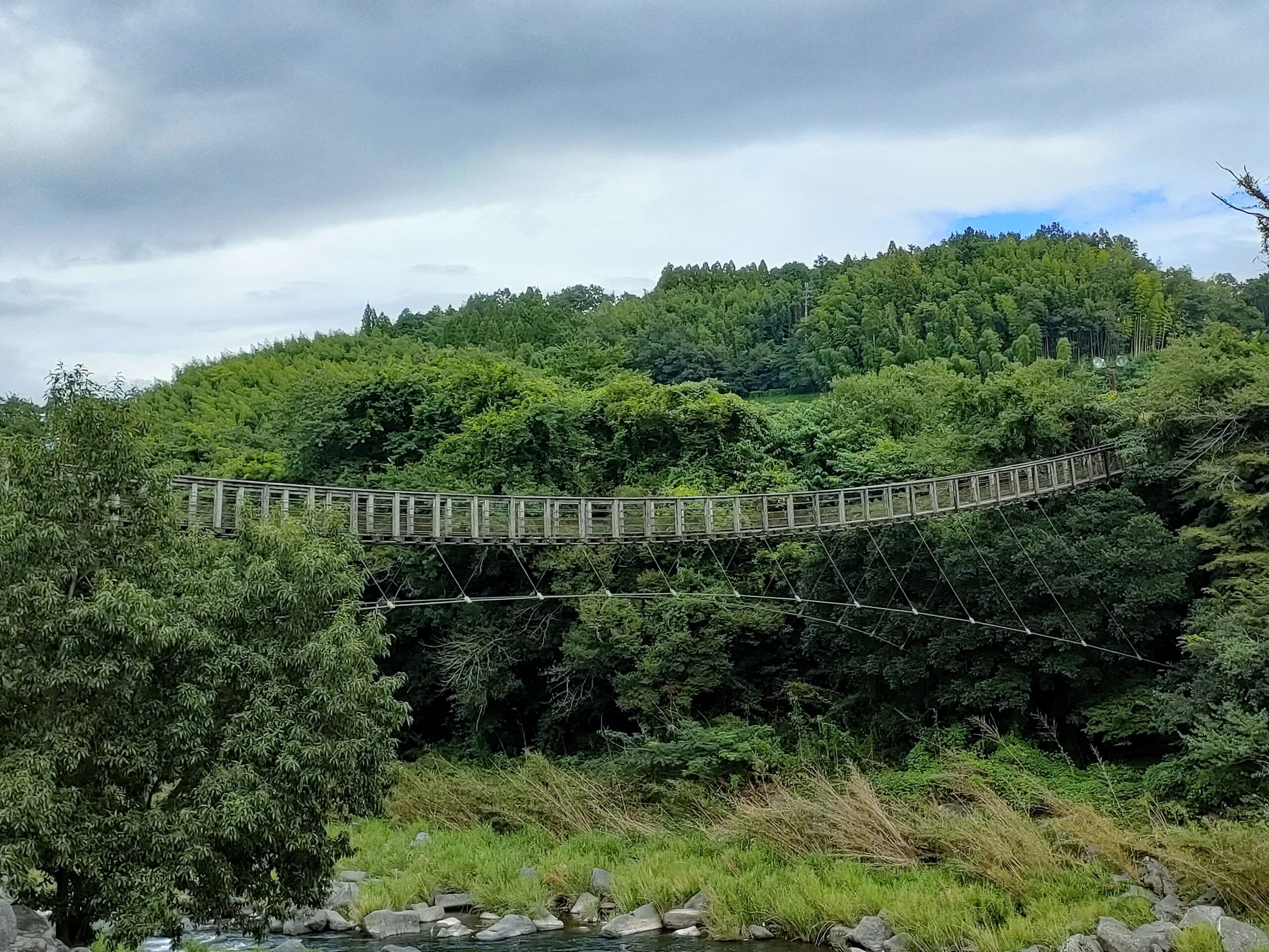 原尻の滝 釣り橋