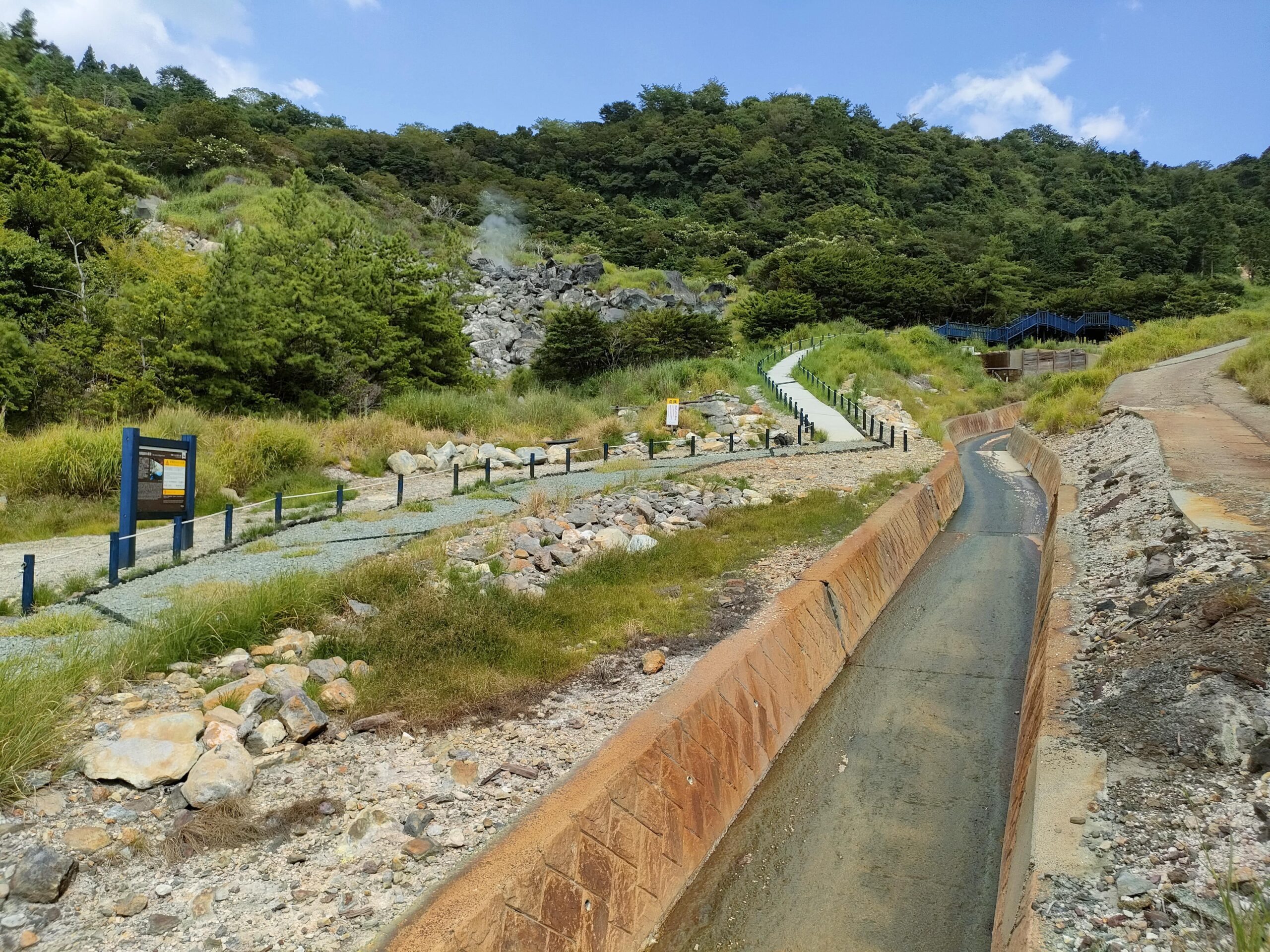 地獄温泉源泉散策路 全景