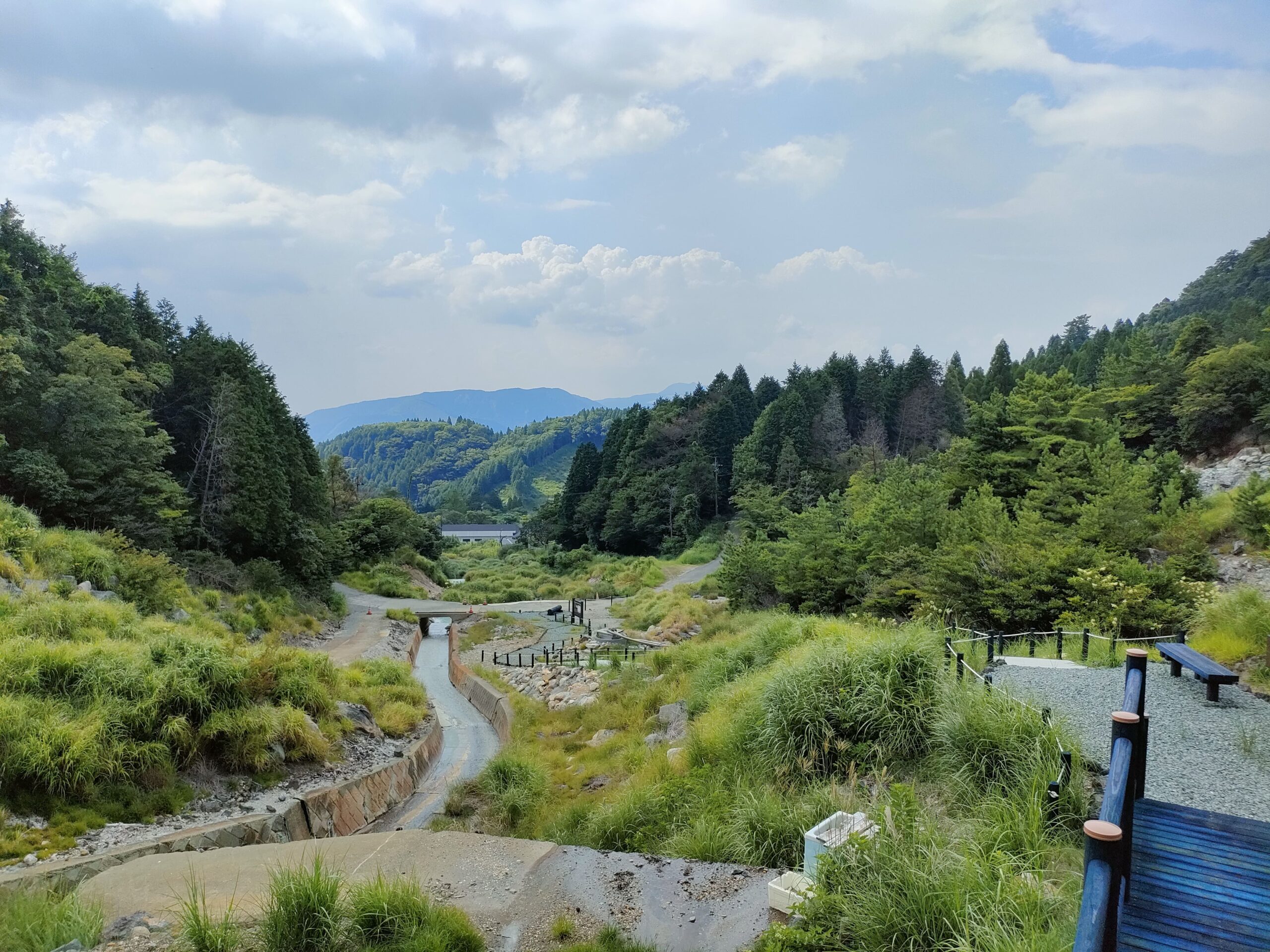 地獄温泉源泉散策路 眺望