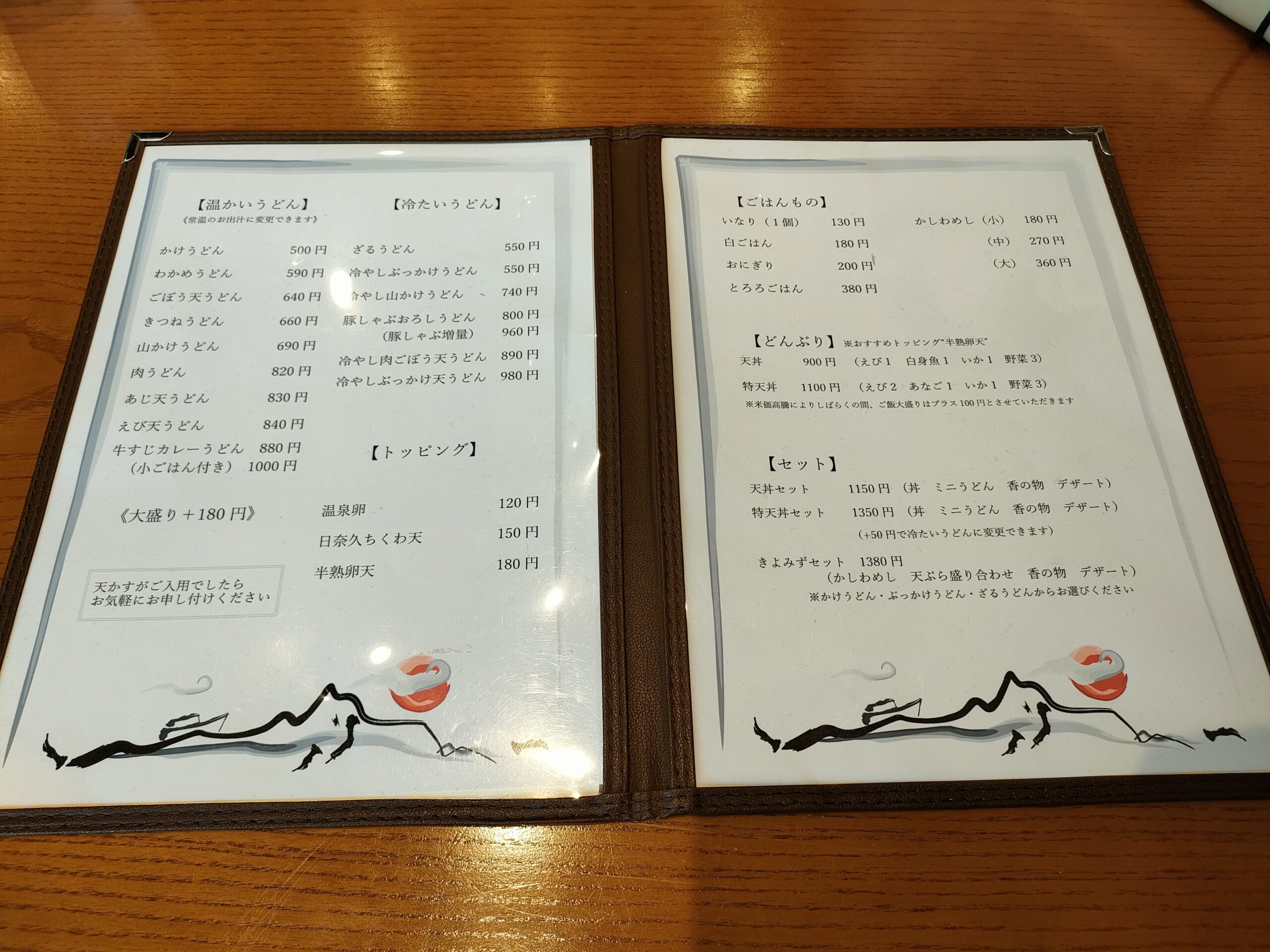 粉香処 きよみず　メニュー
